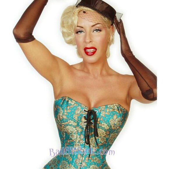 NWT XS Lady Jane Vintage Steel Boned Tight Lacing Corset 22" - Picture 6 of 15